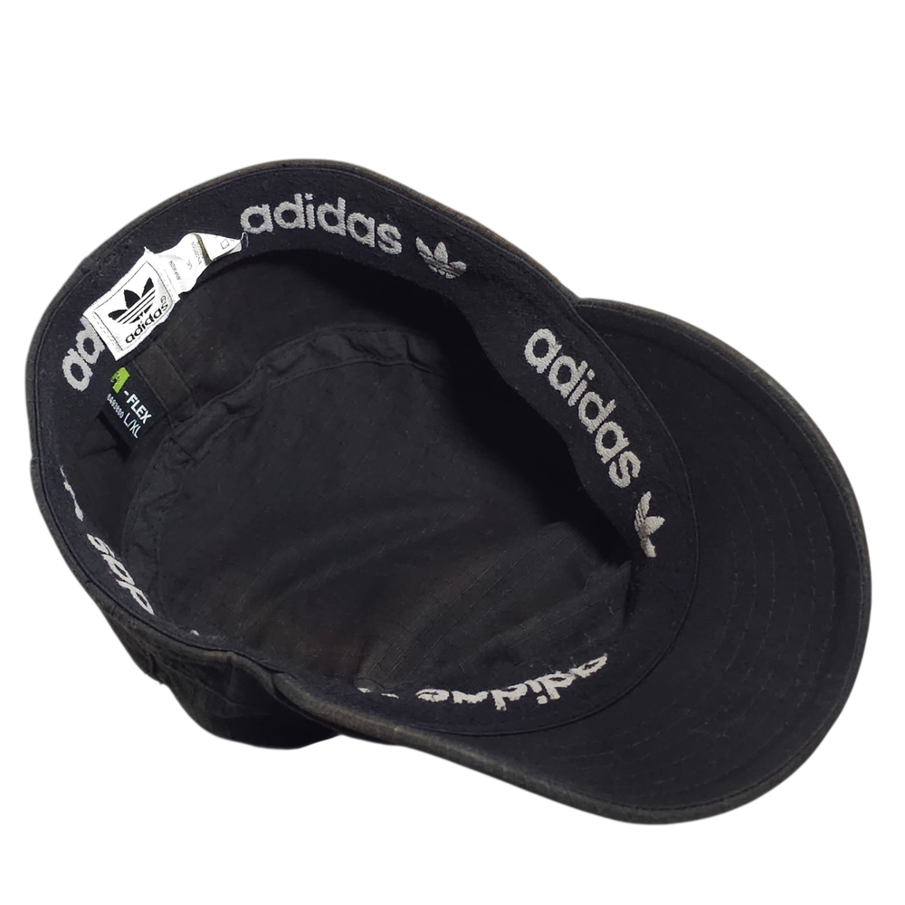 Adidas Vintage 2002 Trefoil Ripstop Military Cadet Cap Men's LG\XL - Picture 9 of 10